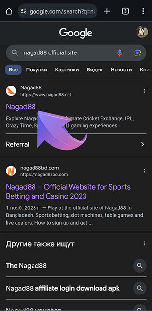 Open the official Nagad88 website