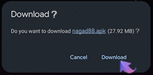 Start the APK download