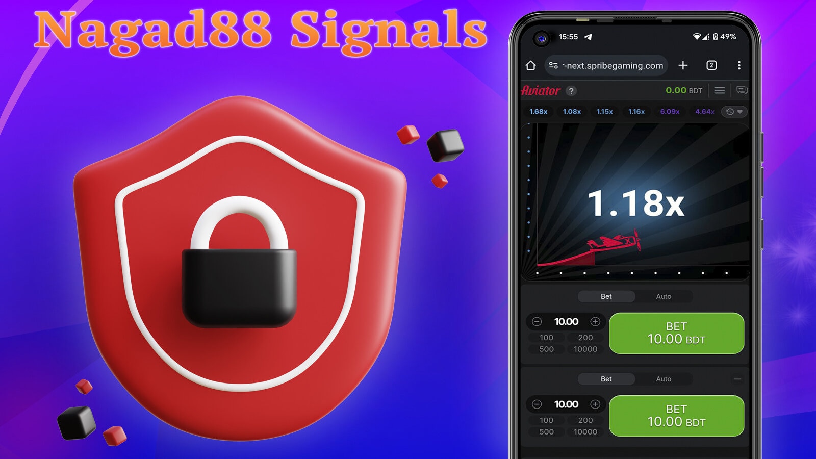 The Nagad88 Aviator signals are safe