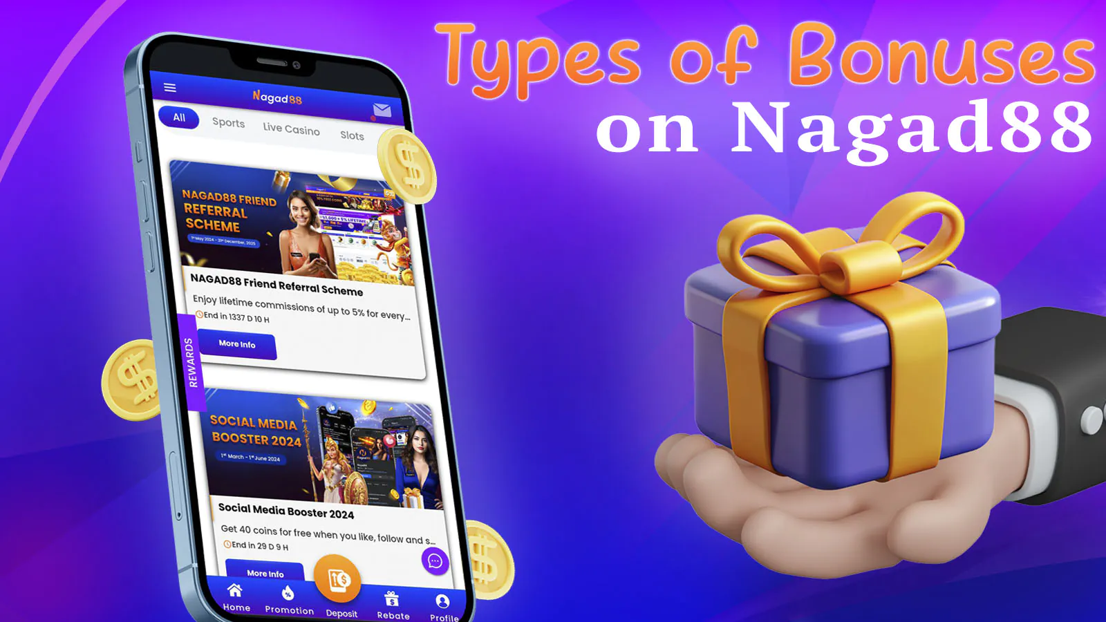 Nagad88 features a diverse range of bonuses created to keep the gaming experience exciting and rewarding