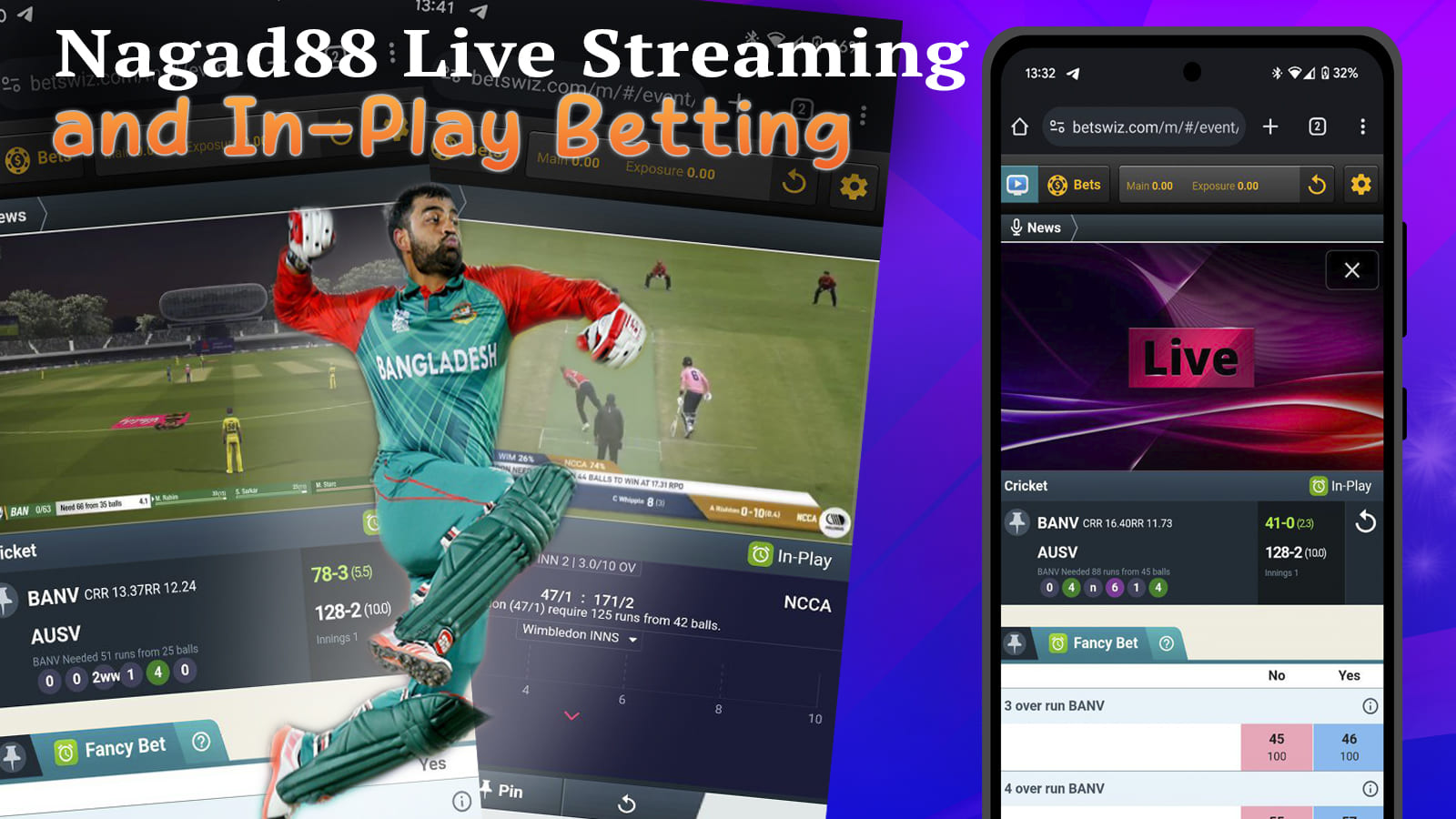 Bet on cricket matches live