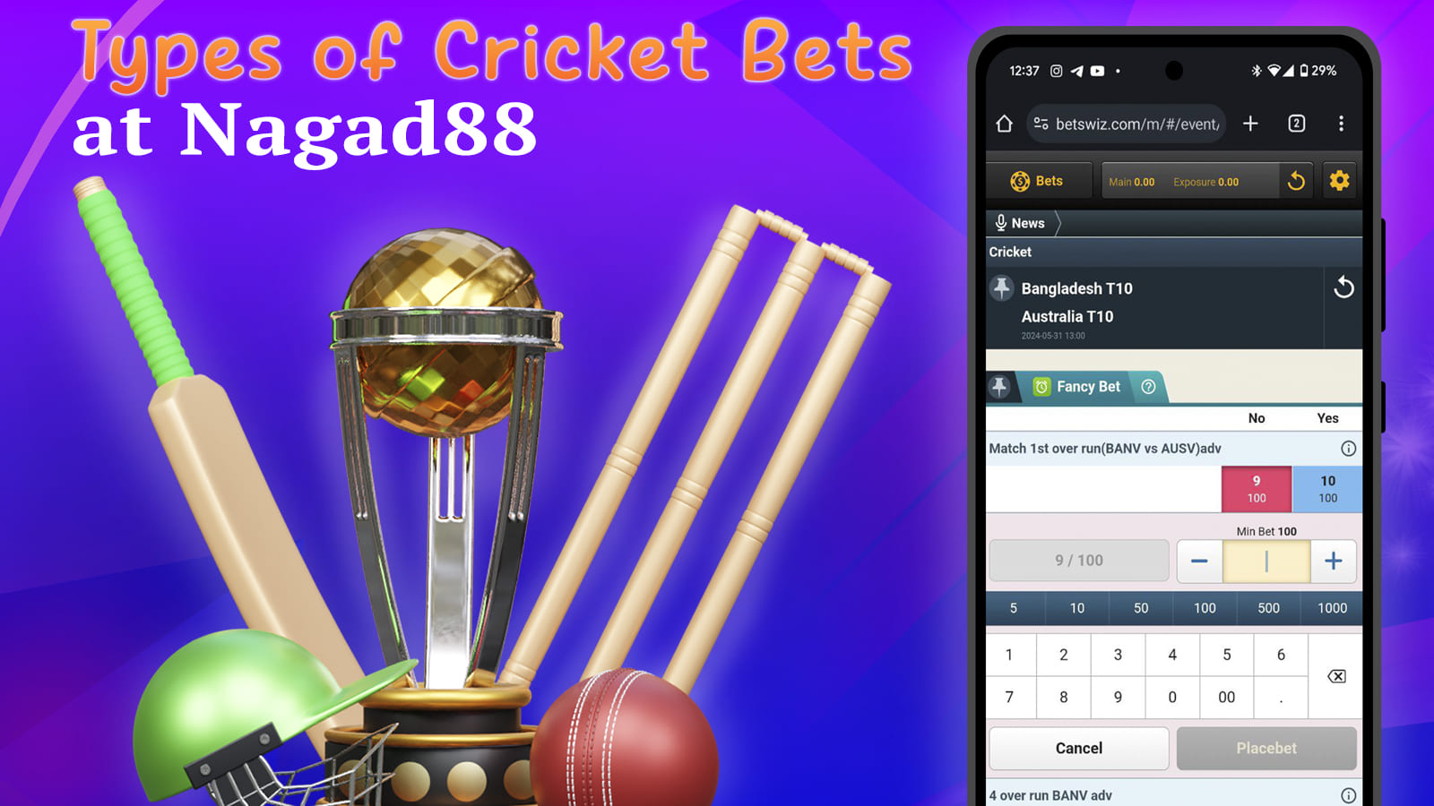 What are the different ways to bet on cricket?