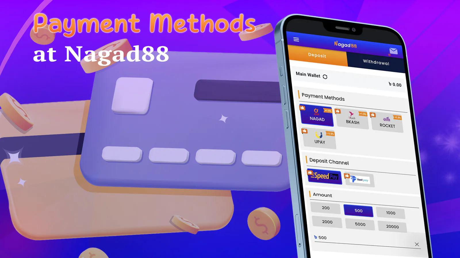 A versatile selection of payment methods for safe and easy transactions