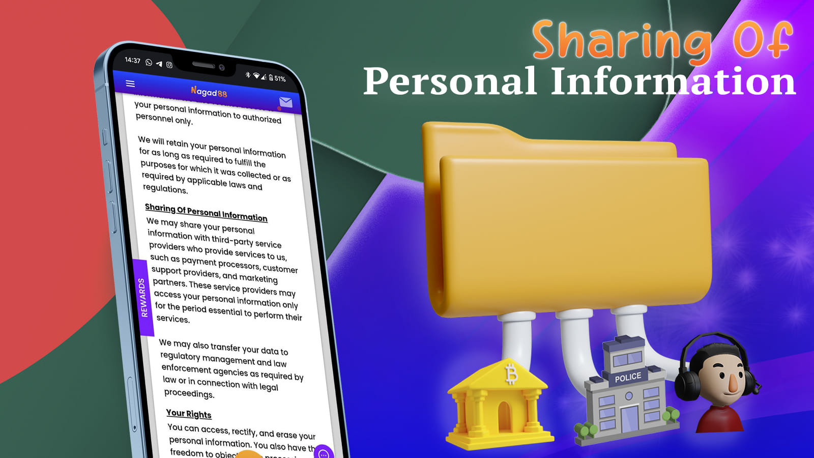 When and why Nagad88 shares information